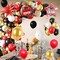 Graduation Balloon Arch Garland Kit, 2026 Graduation Party Decoration, Black Red Grad Balloons with Graduation Congrats Foil Balloons for Girls Class of 2026 Congrats Graduation Party Supplies